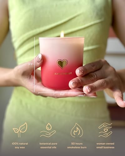 Inspired Picks Refreshing Green Candle – Wood Sage & Sea Salt w/Gold Stemmed Leaves Symbol