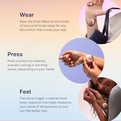 Embr Wave Cooling and Warming Wristband - Personalized Thermal Relief - Manage Hot Flashes