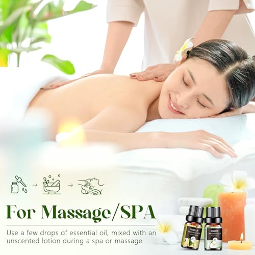 Essential Oils Set - 12 Pcs Aromatherapy Essential Oil Kit for Diffuser, Humidifier, Aromatherapy, Massage