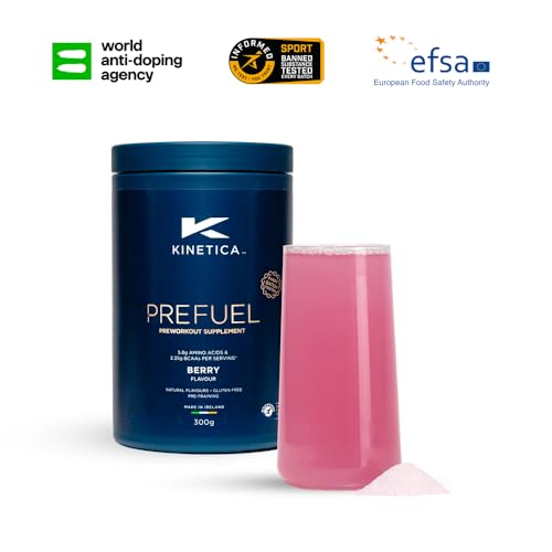 Kinetica PreFuel, Pre Workout, 5.9g Amino Acids & 2.3g BCAA's per Serving, 30 Servings