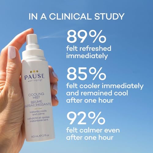 Pause Well Aging Cooling Mist | Calming Mist Spray for Cooling Skin & Stress Relief | Hot Flash Relief