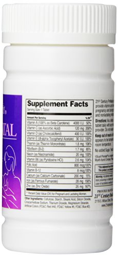21st Century Prenatal Tablets, 60 Count (Pack of 3)