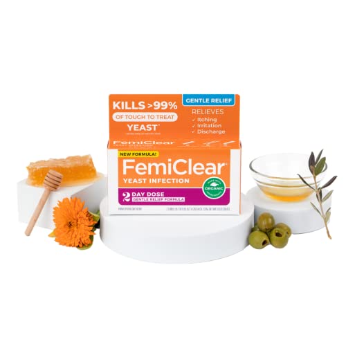 FemiClear Gentle Relief Formula 2 Day Infection Treatment, Gentle Formula for More Sensitive Individuals