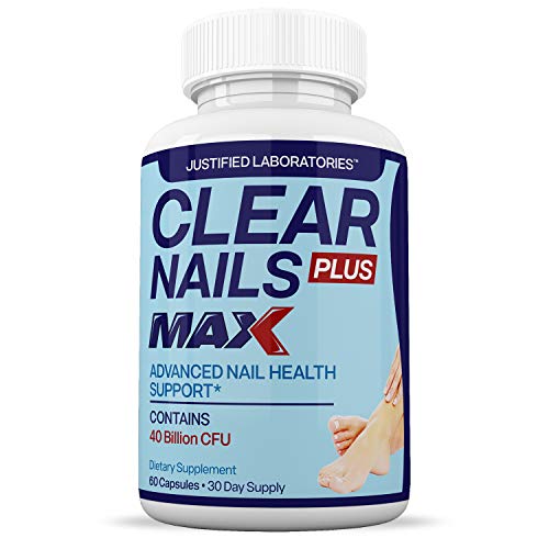 Justified Laboratories (3 Pack) Clear Nails Plus Max Pills 40 Billion CFU Probiotic 60 Caps
