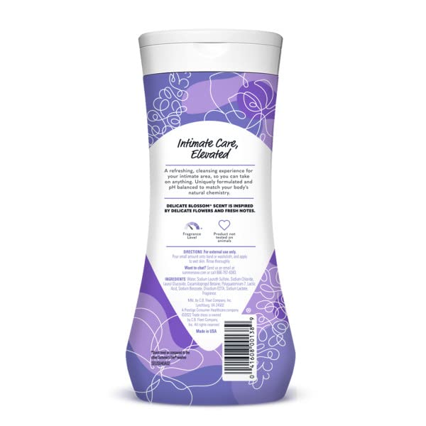 Summer's Eve Delicate Blossom Daily Refreshing Feminine Wash, Removes Odor, pH balanced, 15 fl oz