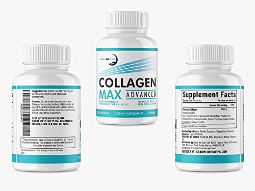 Premium Marine Collagen Supplements for Women, Ultra Potent Marine Collagen Capsules