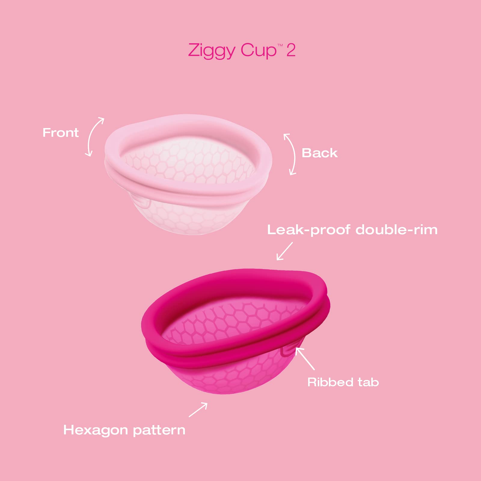 Intimina Ziggy Cup 2 - Extra-Thin Reusable Menstrual Disc, Period Cup, Disposable Menstrual Cup