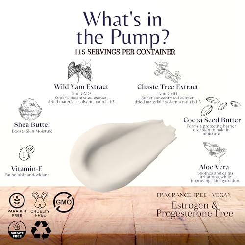 WILD YAM CREAM for Hormone Balance For Women 4.5 oz 115 serv - Barbara O'neill Recomended Potency