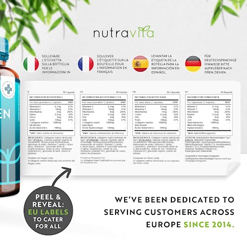 Marine Collagen 1000mg Enhanced with Hyaluronic Acid 100mg - 90 Super Strength Capsules