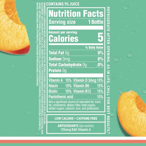 Sparkling Ice, Peach Nectarine Sparkling Water, Zero Sugar Flavored Water, with Vitamins