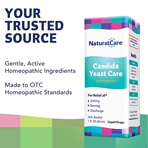 NaturalCare Candida Yeast Care Drops, Homeopathic Treatment Temporarily Relieves Symptoms