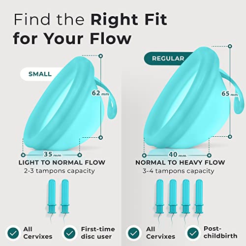 EcoBlossom Reusable Menstrual Disc with Removal String - The Most Reliable Medical Grade Silicone