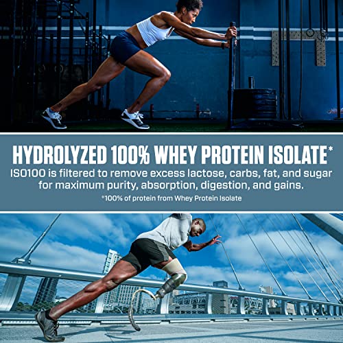 Dymatize ISO100 Hydrolyzed Protein Powder, 100% Whey Isolate Protein, 25g of Protein