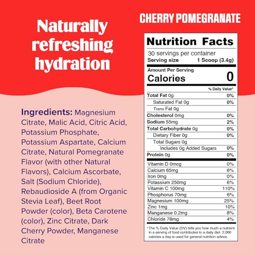 New Ultima Hydrating Electrolyte Powder, Cherry Pomegranate, 30 Servings 3.6 oz
