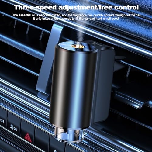 VEAREAR Smart Car Air Freshener Diffuser, Car Essential Oil Diffuser with 3 Adjustable Intensity Modes