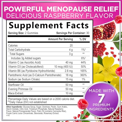 Menopause Relief Gummies - Multi Benefit Menopause Supplements for Women