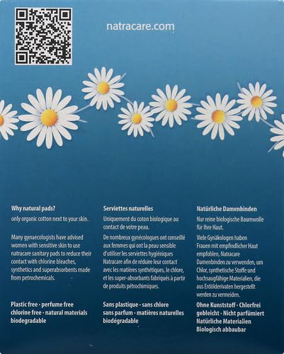 Natracare Pads Ultra Super Wings, 12 ct