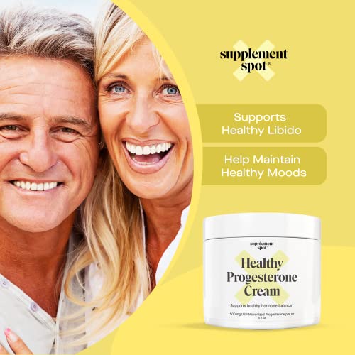 Supplement Spot Healthy Progesterone Cream for Women – Micronized Bioidentical Progesterone Cream
