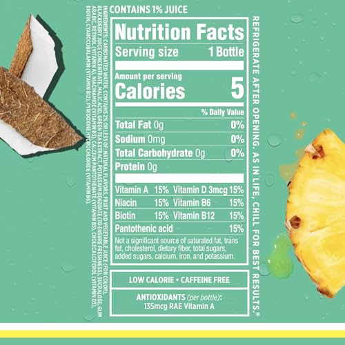 Sparkling Ice, Coconut Pineapple Sparkling Water, Zero Sugar Flavored Water, with Vitamin