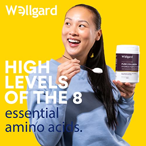 Collagen Powder, Gold Standard Bovine Collagen Peptides Powder by Wellgard - High Levels of The 8 Essential Amino Acids