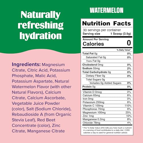 Ultima Replenisher Daily Electrolyte Drink Mix – Watermelon, 30 Servings – Hydration
