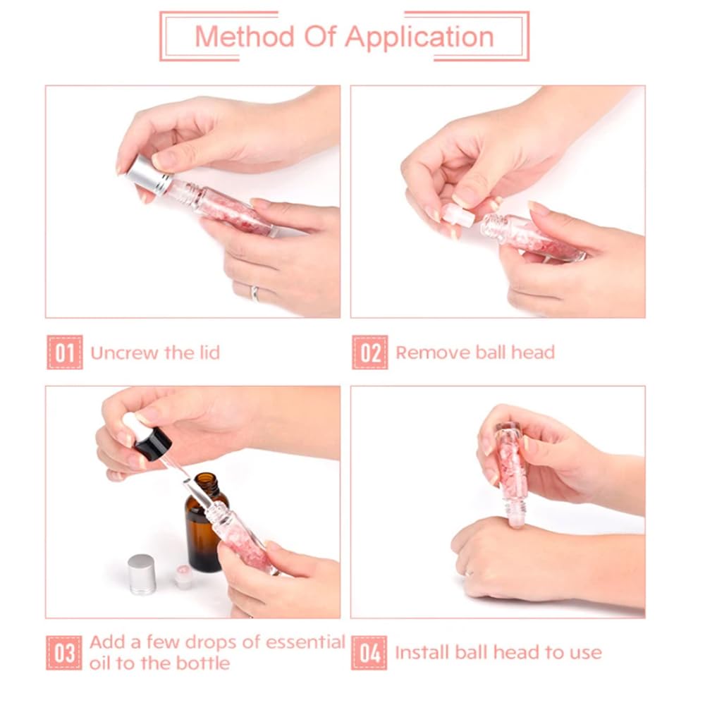 Padime 2 pcs | Premium Set | Real Jade Gua Sha Tool for Facial Skin Care + Glass Bottle for Your Oil