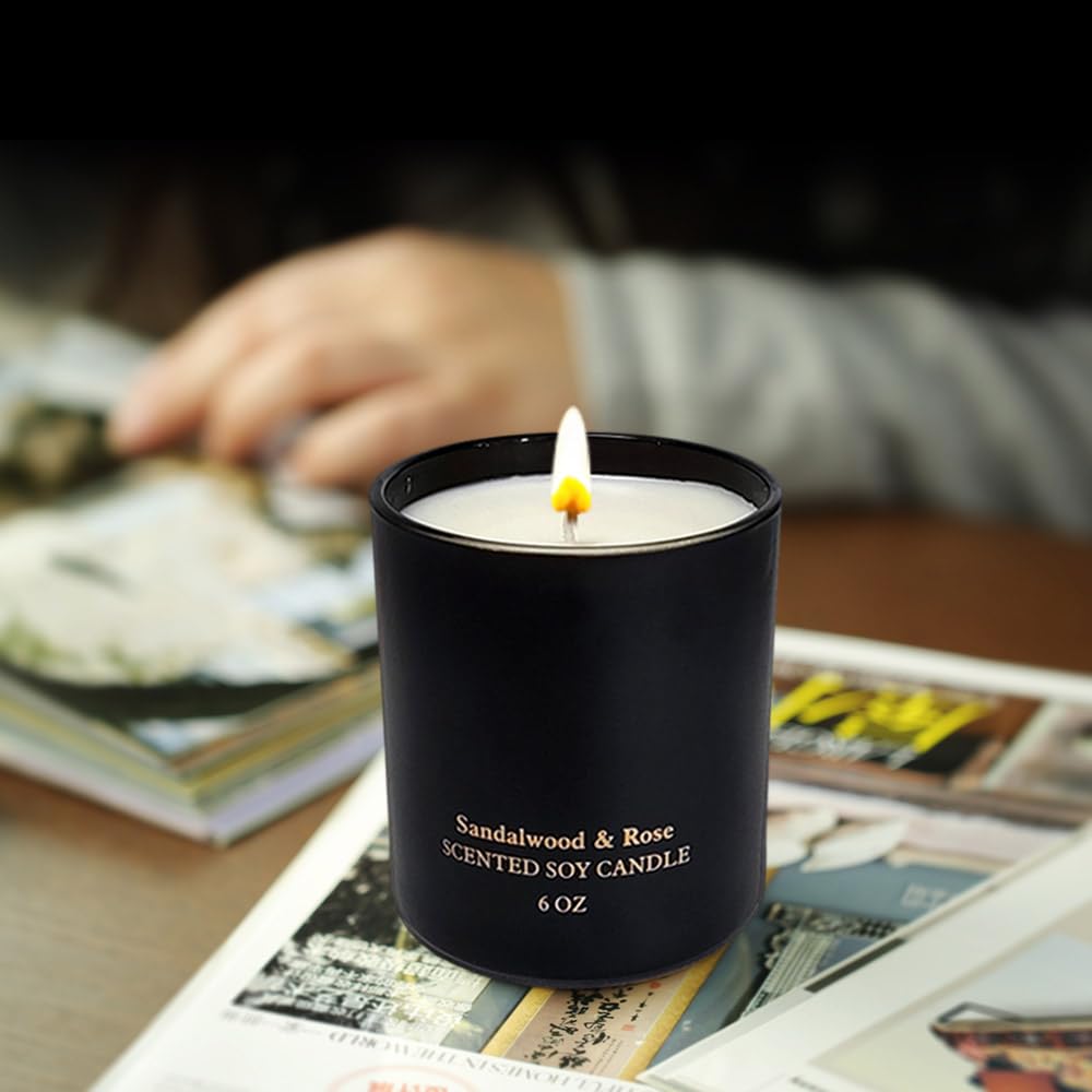 Scented Candles for Women,Premium Sandalwood Rose Aromatherapy Candles, Home Scented Candle
