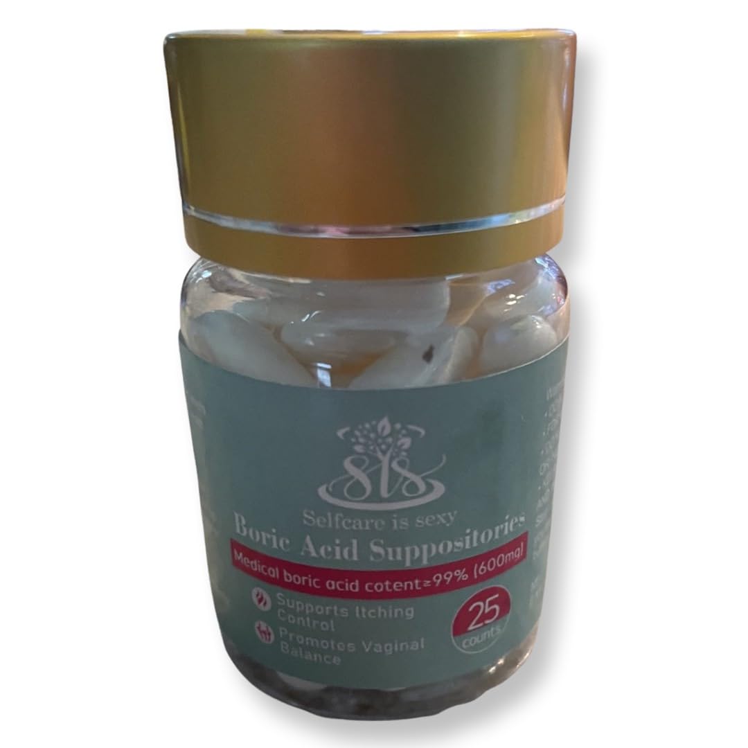Sis Feminine Health Boric Acid Vaginal Suppositories 25 Count