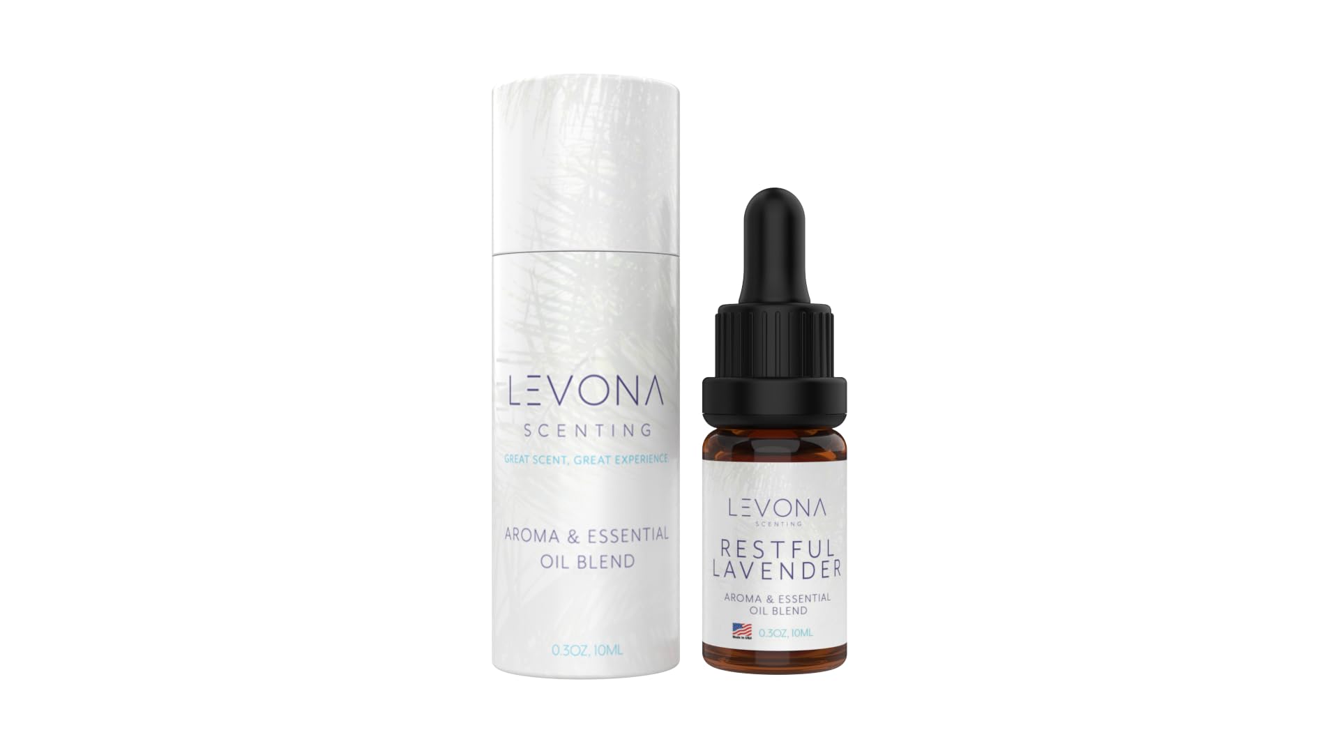 Levona Scents Pure Essential Oils for Diffusers for Home Luxury Scents - Restful Lavender Essential Oil