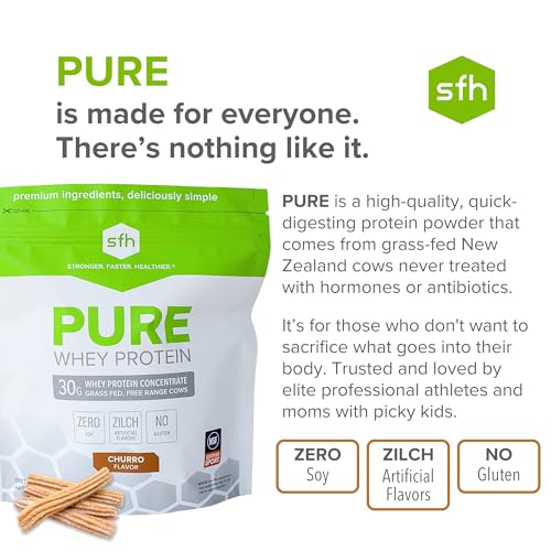 SFH Pure Whey Protein Powder Best Tasting 100% Grass Fed Whey | All Natural