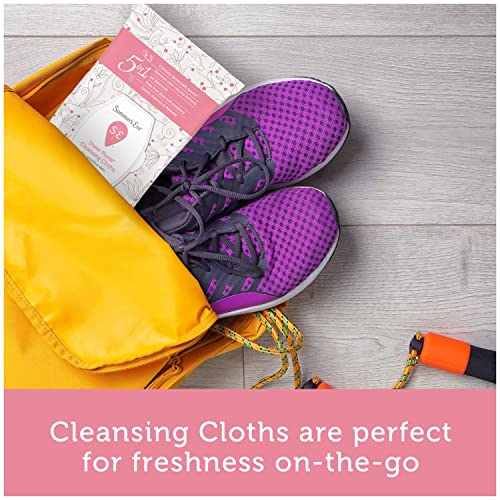 Summer's Eve Sheer Floral Daily Refreshing Feminine Wipes, Removes Odor, pH balanced