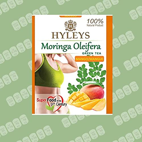 Hyleys Tea Moringa Oleifera with Mango Flavor - 25 Tea Bags (Miracle Tree Tea)