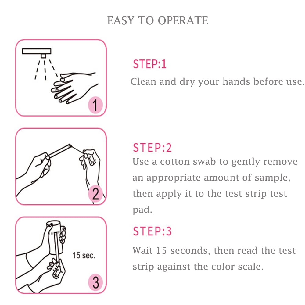 Colilove Vaginal Health PH Test Strips (50cnt) Feminine Vaginal PH Balance Test Strips Monitor