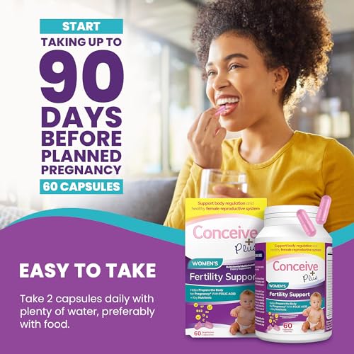 Conceive Plus Fertility Supplements for Women - Prenatal Vitamins - Promote Ovulation