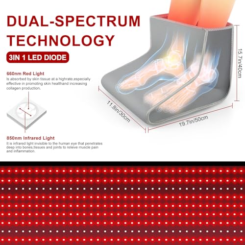 Red Light Therapy for Foot - Red Light Therapy Wrap, Near Infrared Red Light Therapy Device