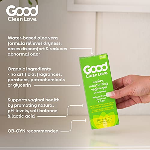 Good Clean Love Restore Moisturizing Vaginal Gel, pH-Balanced, Water-Based with Aloe Vera & Lactic Acid
