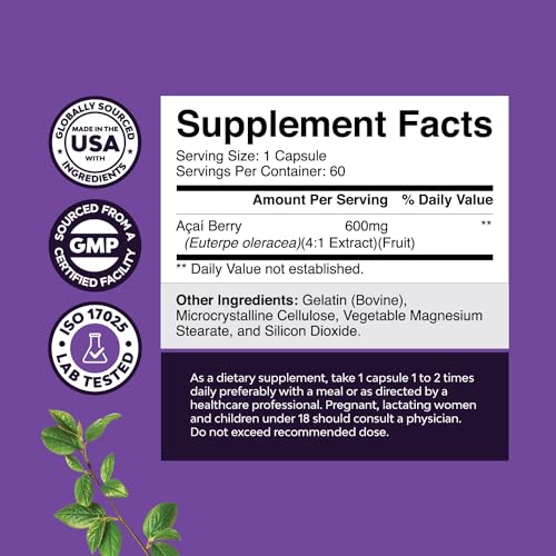 Natural Acai Berry Weight Loss Supplement Detox Products Antioxidant Superfood