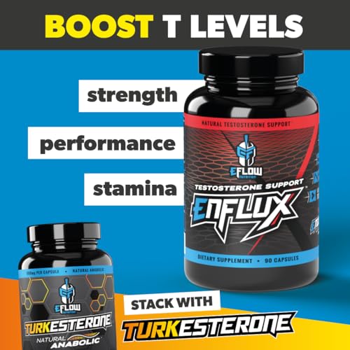 eFlow Nutrition Enflux Natural T Support with KSM-66 Ashwagandha - Supplement