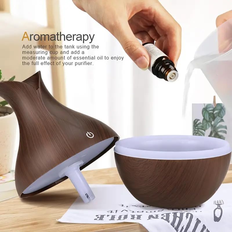 ZZ LIFE Mini Aromatherapy Humidifier Relaxing Cool Mist with Color Changing LEDs Night Light