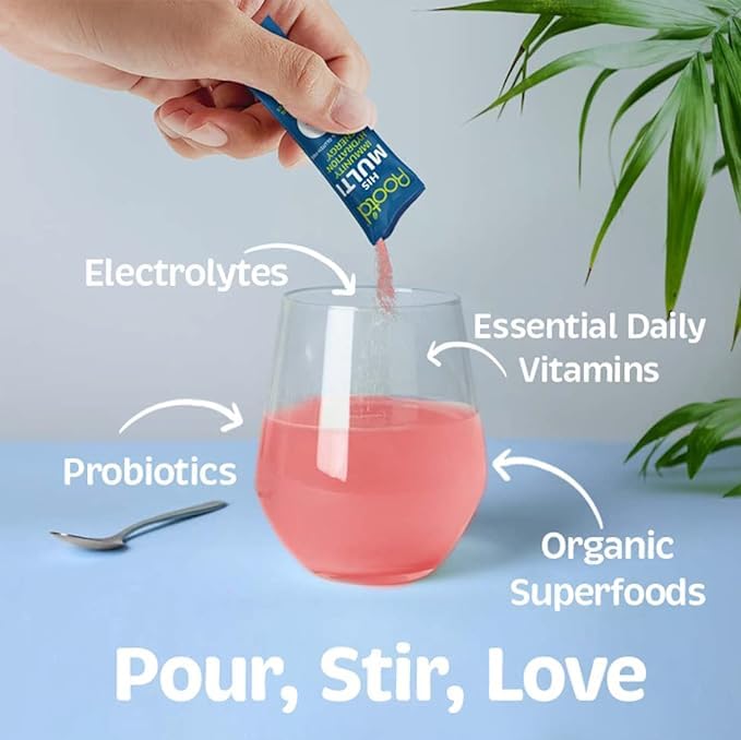 Root'd Prenatal & His Multivitamin Powder Bundle with 3X Electrolytes for Mummy & Daddy