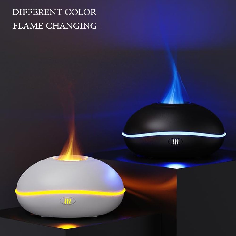 Lotnafee Colorful Flame Fire Diffuser Humidifier, Upgraded Scent Diffuser for Essential Oils Home,Office,Yoga