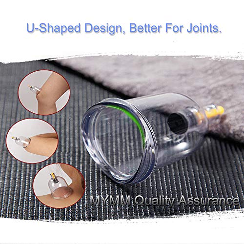 MYMM 12 Cupping Cups Sets Biomagnetic Traditional Professional Chinese Therapy Massage