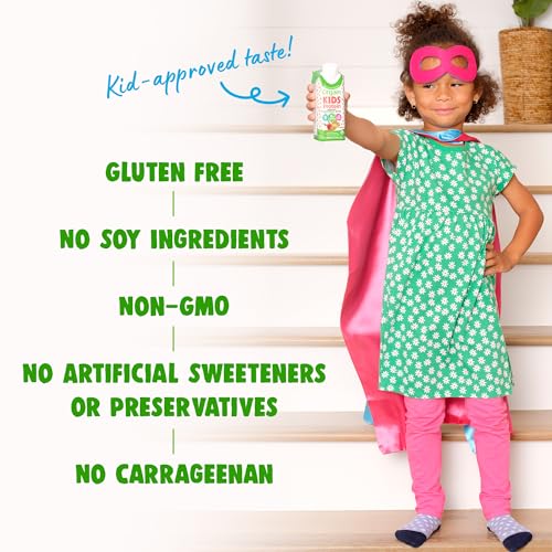 Orgain Organic Kids Nutritional Protein Shake, Strawberry - Kids Snacks with 8g Dairy