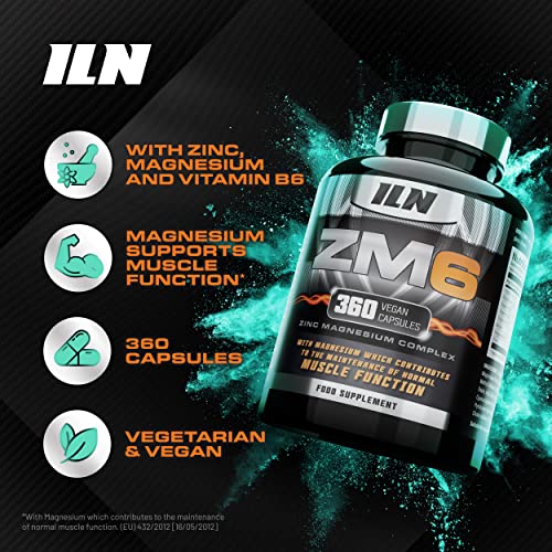 ZM6 - High Strength Zinc Magnesium Supplement - Zinc & Magnesium for Muscle Function