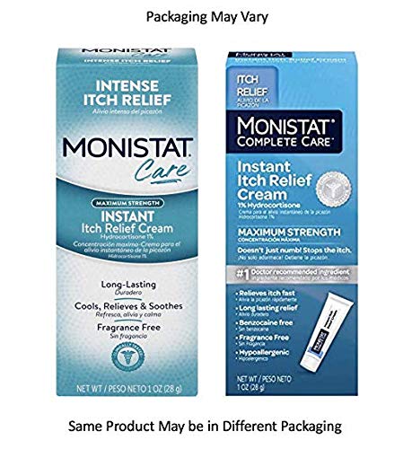 Monistat Instant Itch Relief Cream for Women, Maximum Strength Feminine Itch Care, 1 oz
