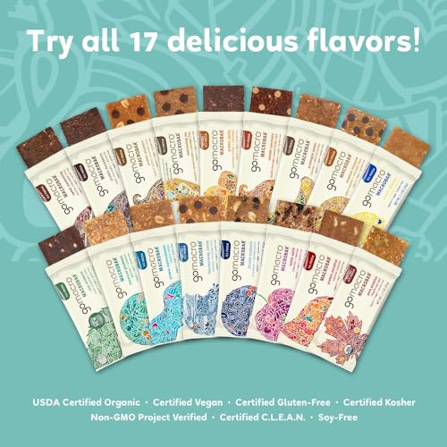 GoMacro MacroBar Organic Vegan Protein Bars - Coconut + Almond Butter + Chocolate