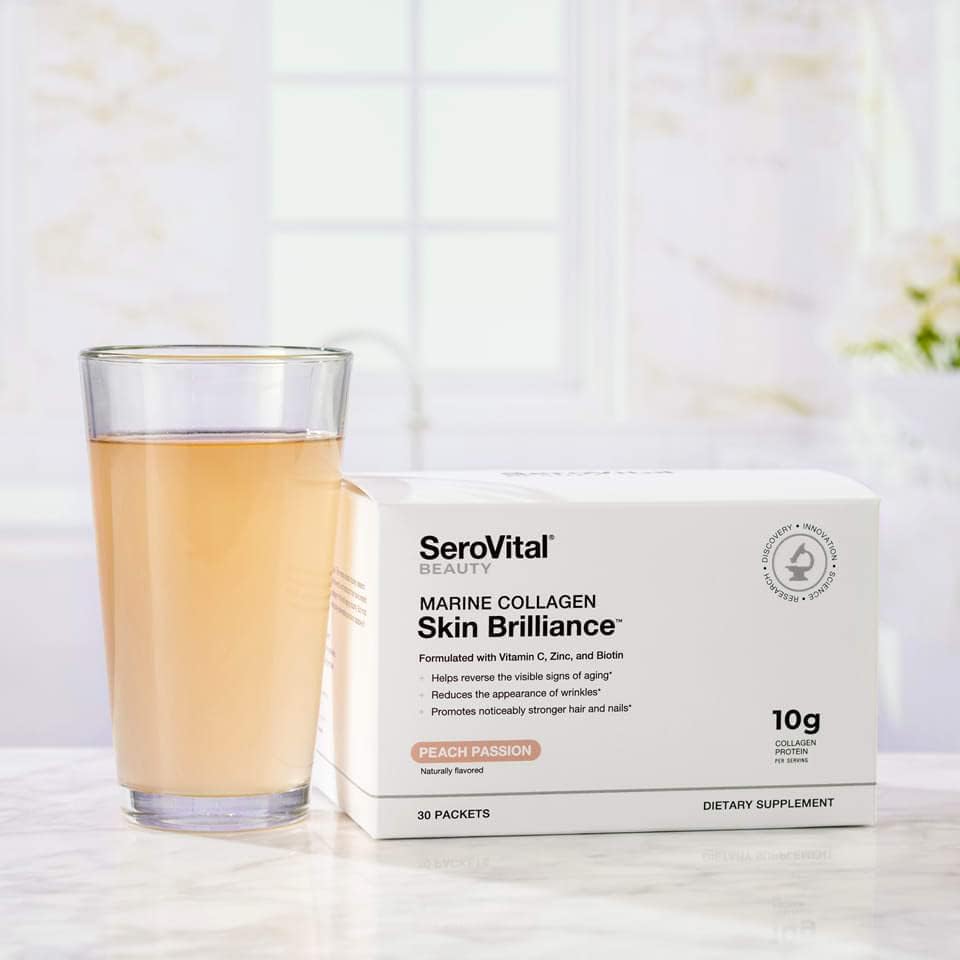 Serovital Skin Brilliance Marine Collagen – Hydrolyzed Marine Collagen Peptides