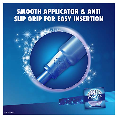 Tampax Pearl Plastic Tampons, Light Absorbency, Unscented, 36 Count (Pack of 2) (72 Total Count)