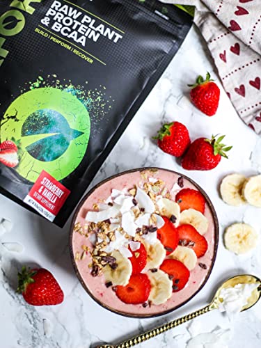 Vivo Life Perform Strawberry & Vanilla Flavour Vegan Protein Powder - BCAA Pea & Hemp Blend