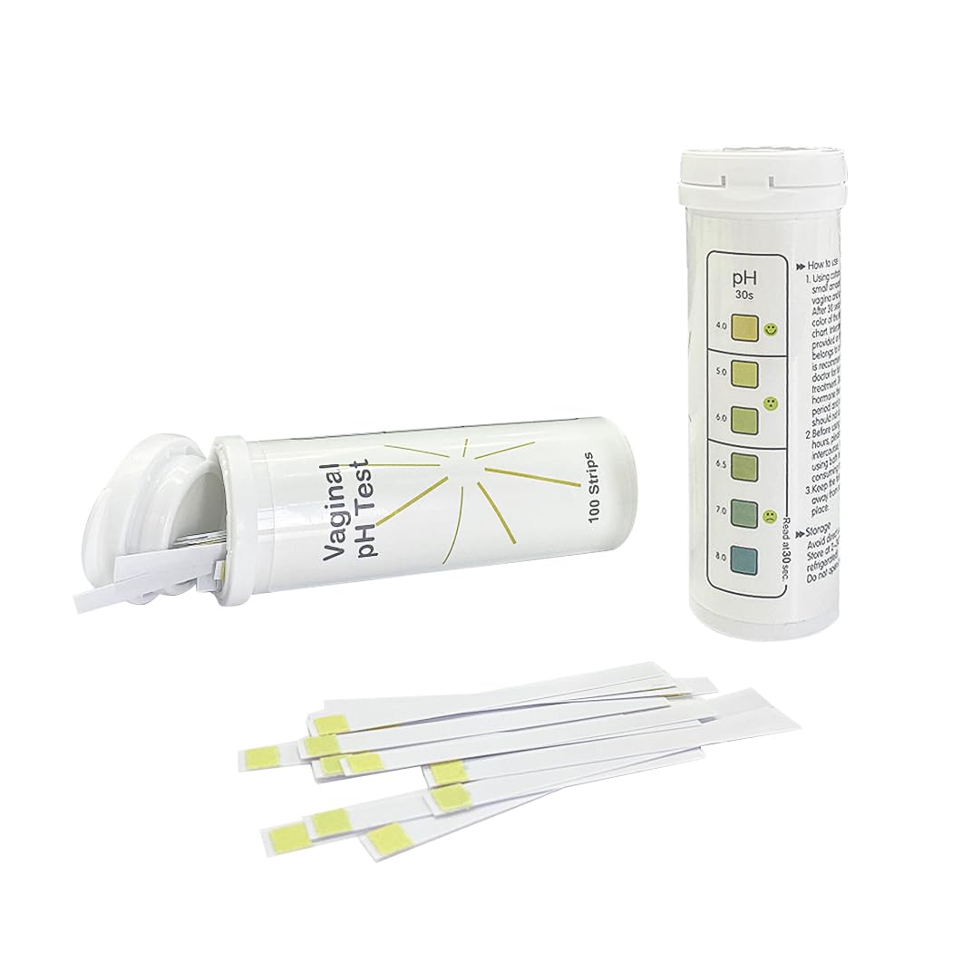 Vaginal pH Test -100 Strips BV Test Kit at Home for Women Feminine pH Test, Value Pack Monitor